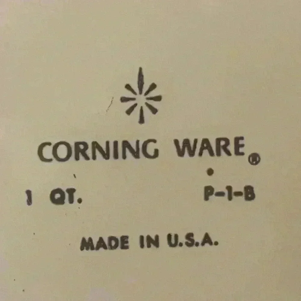 Vintage Corningware Blue Cornflower 1 Quart P-1-B